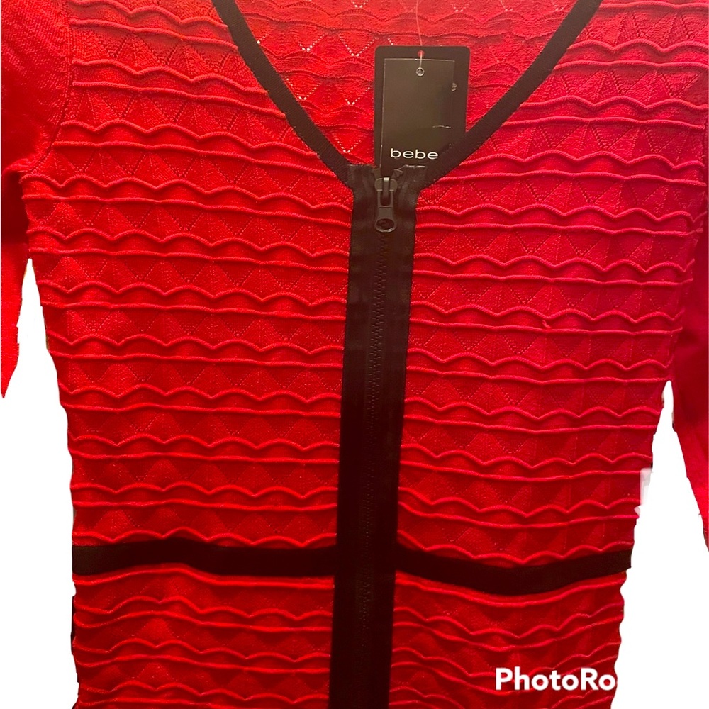 NWT Red Bodycon BeBe Dress